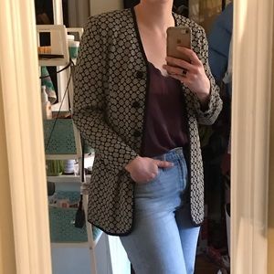 Vintage Casual corner long blazer